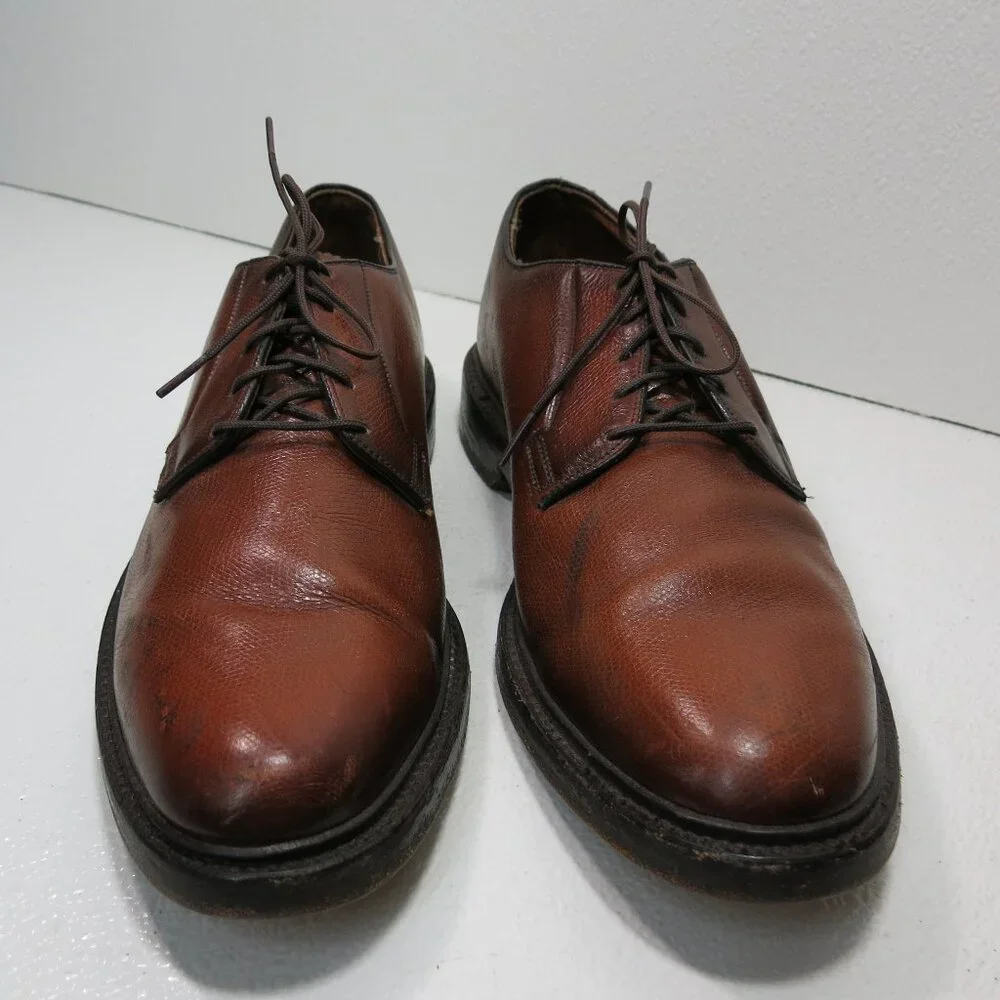 Thom McAn Royal Lancers Full Cut Pebbled Grained Leather Dress Oxfords 10